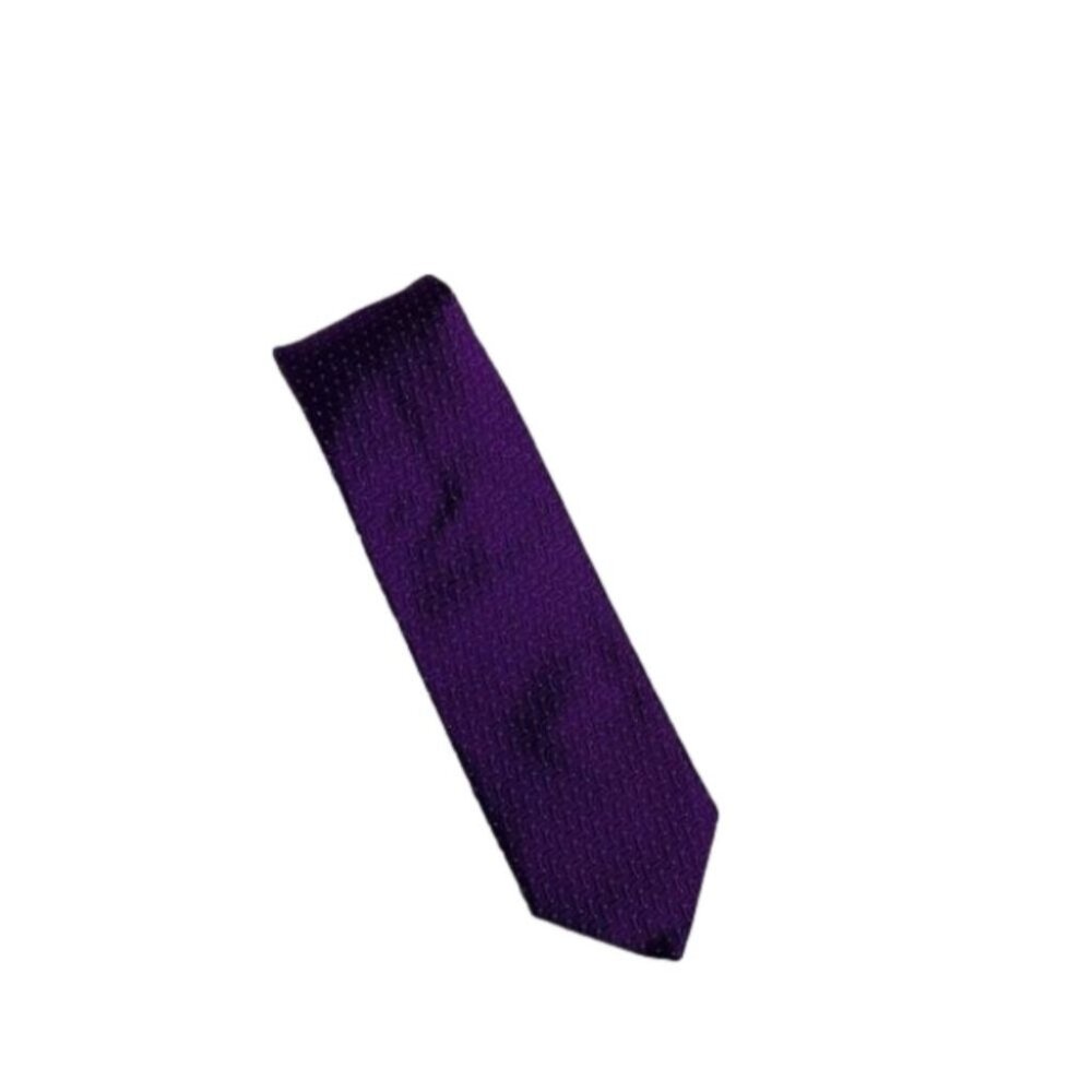 J.P. Tilford Men's 100% Silk Purple  Geometric Tie - made in Canada